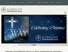 Tablet Screenshot of aldersgateumc.org